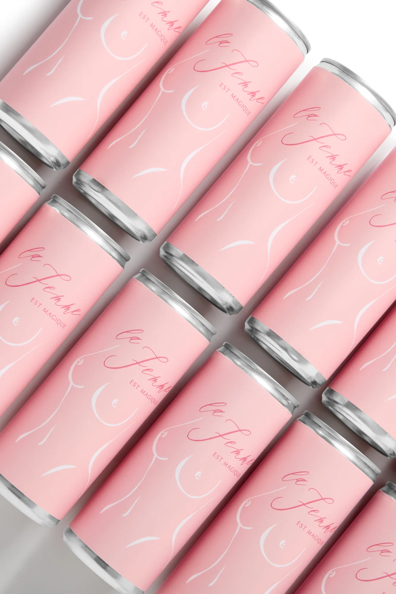 La Femme est Magique 12-can pack of 250ml rosé, wedding favours and hen party rosé